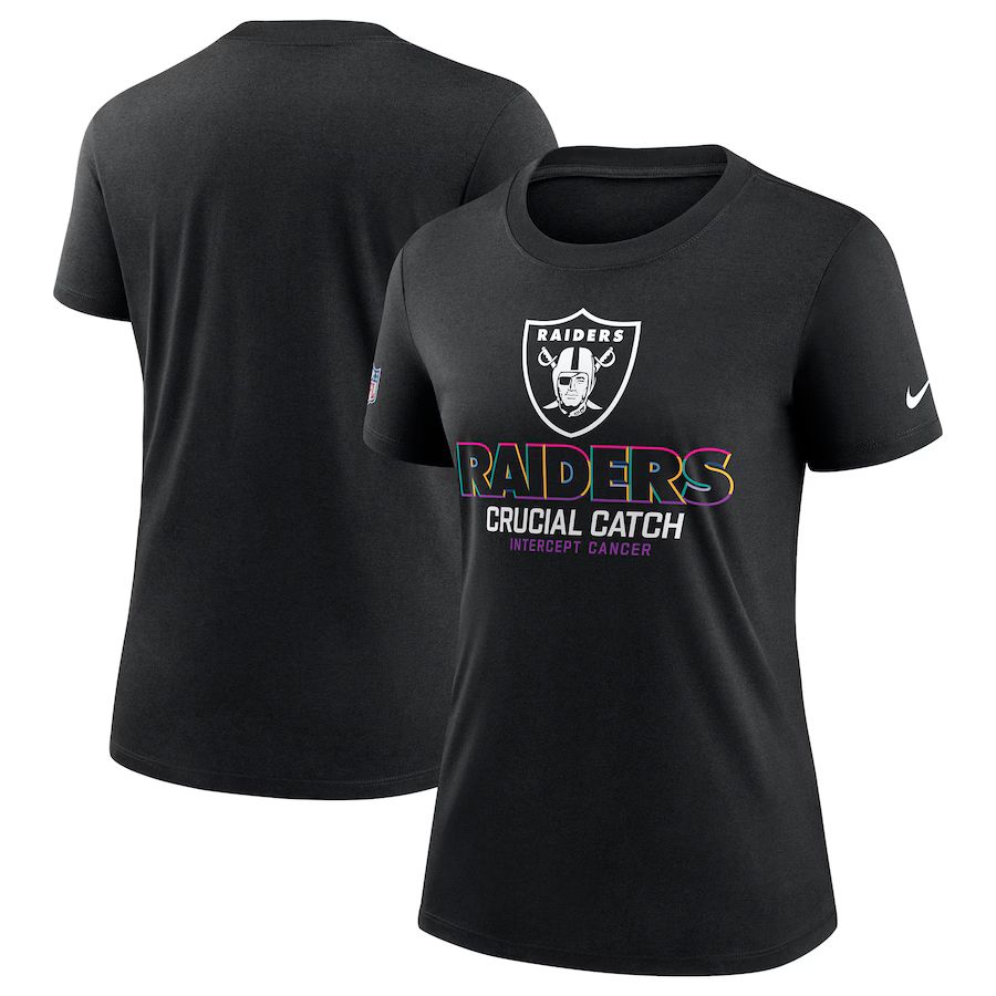 Women Oakland Raiders 2024 Nike NFL black T shirts